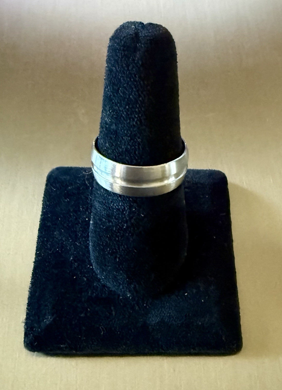 Stainless Steel Wedding Band -Size 10