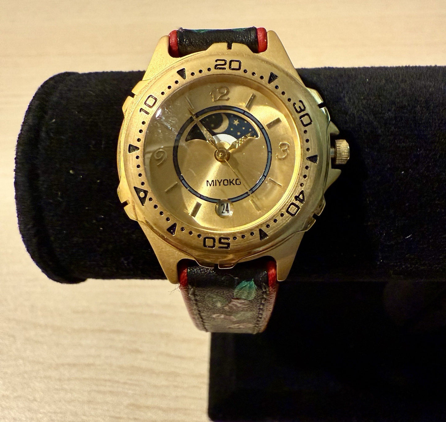 Vintage MIYOKO Moon Phase Watch