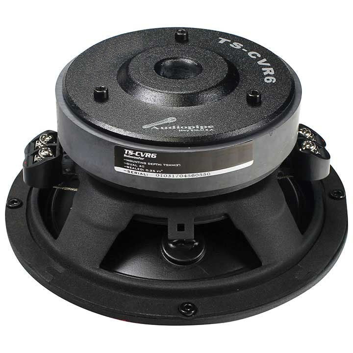 Audiopipe 6″ Woofer, 75W RMS/150W Max, Dual 4 Ohm Voice Coils