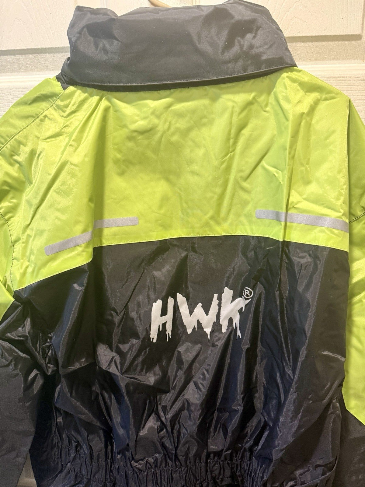 HWK Motorcycle Rain Suit, 2 Piece Waterproof Motorcycle Rain Gear