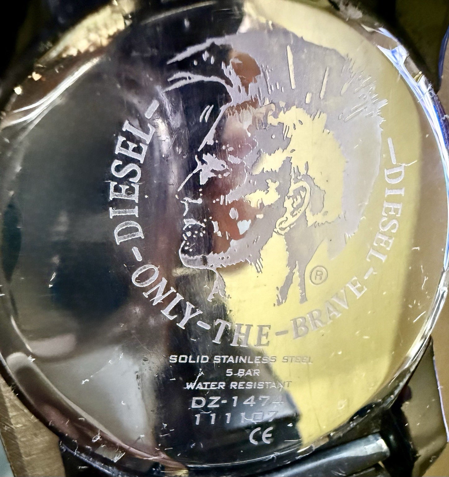 Diesel DZ1474 Men’s Black Dial Black Ion-plated Stainless Steel Watch *Read Info