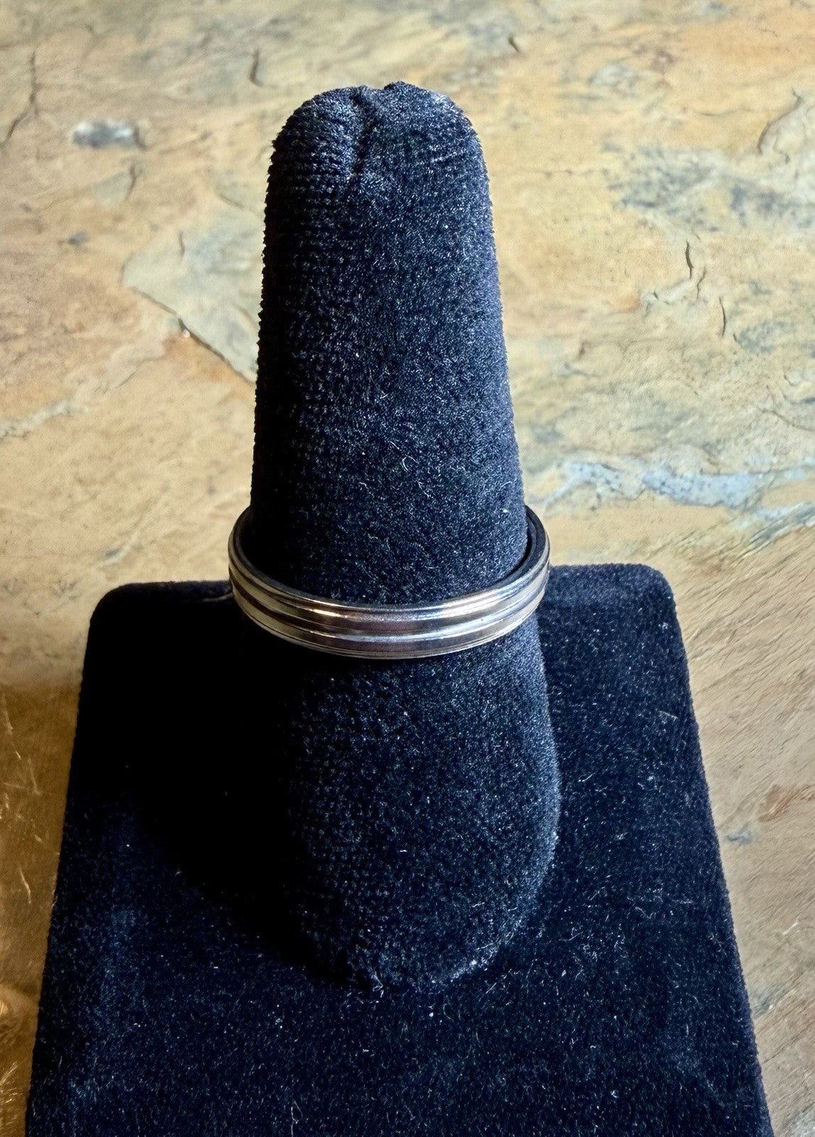 Men’s Stainless Steel Wedding Band - Size 10