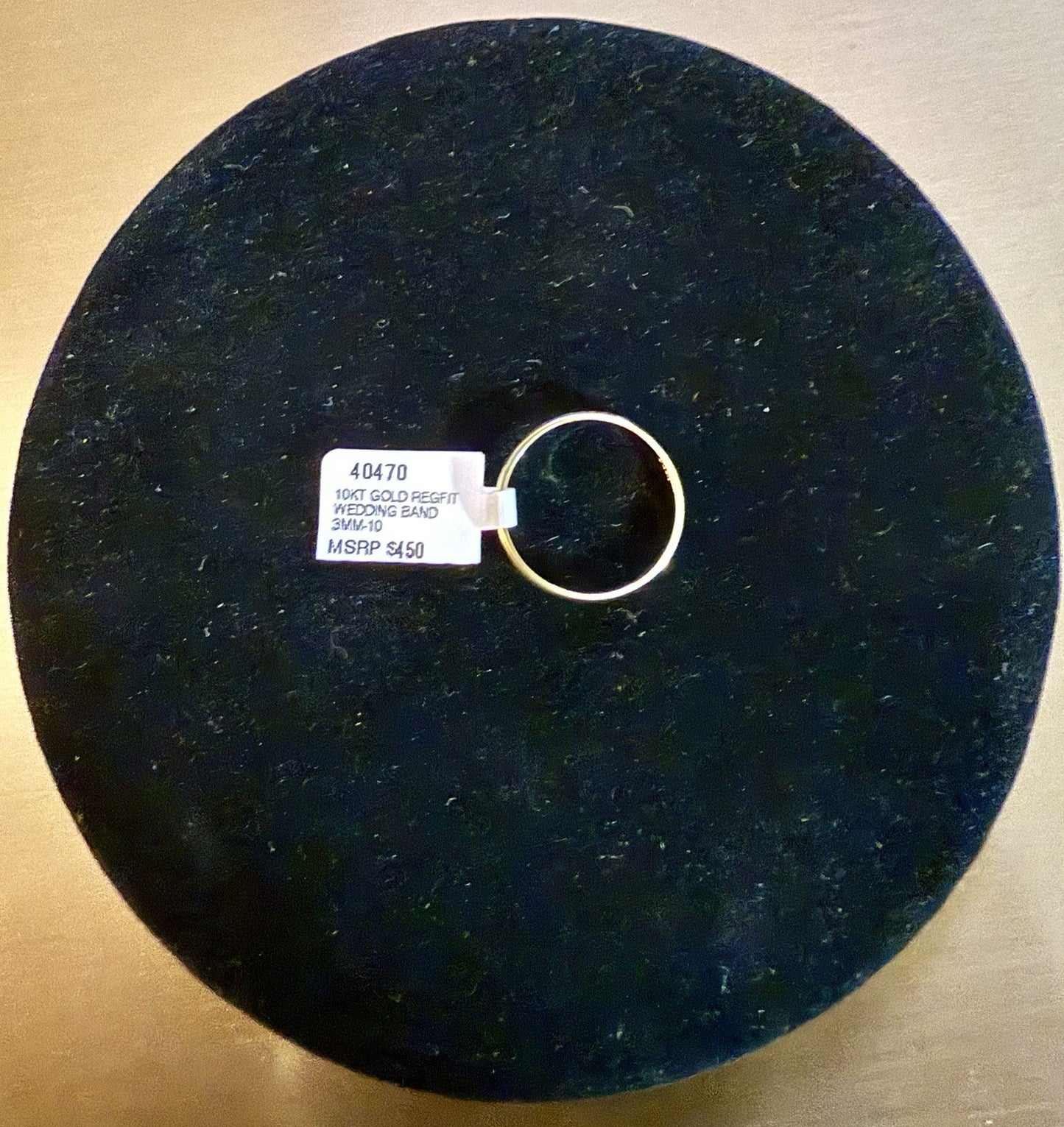 10K Yellow Gold Wedding Band Size 10 (1.8g)