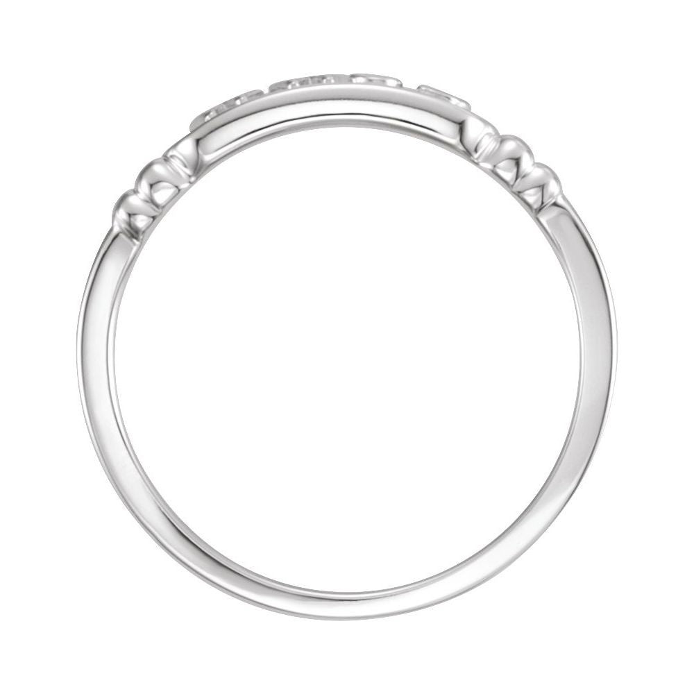 Sterling Silver What Would Jesus Do Ring - Size 10