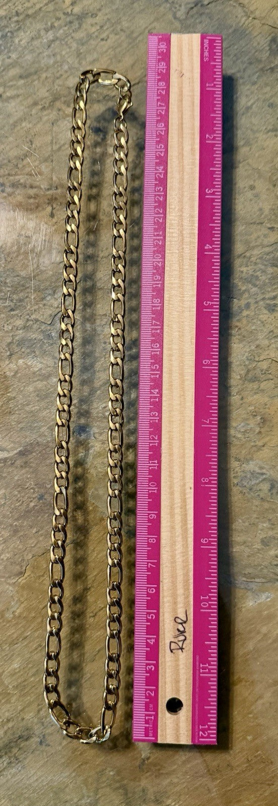 Gold Tone Cuban Link Chain (23.5”)