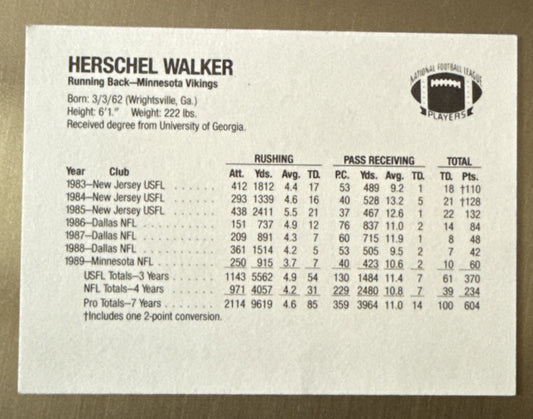 1990 Msa Superstars - Herschel Walker