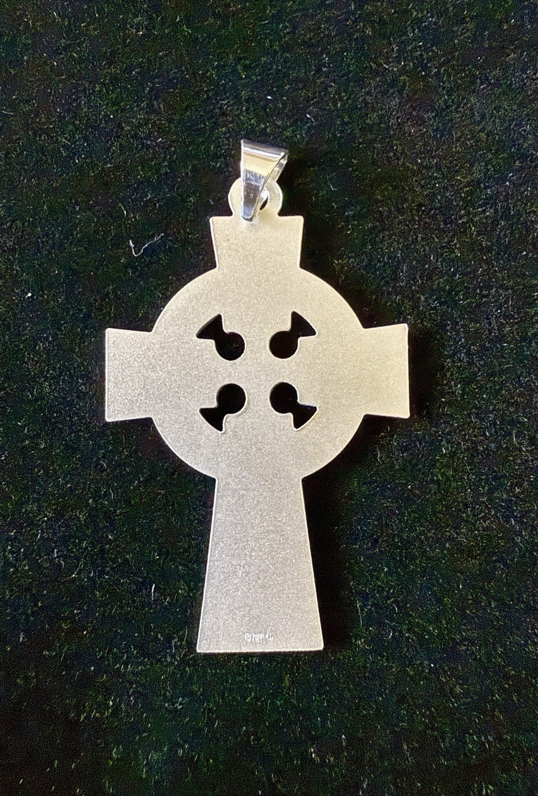 Sterling Silver Celtic-Inspired Cross Pendant