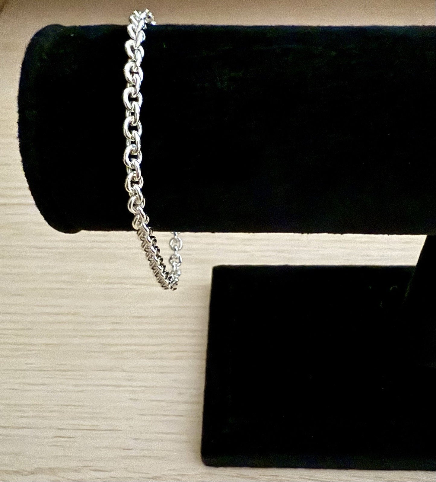 Sterling Silver Cable Bracelet- 7” 4mm