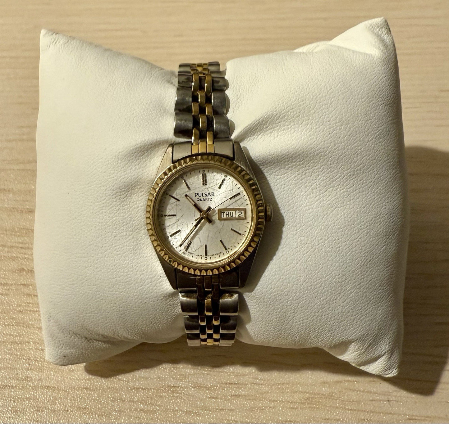 PULSAR V783-0030 Two Tone Quartz Analog Women's Watch