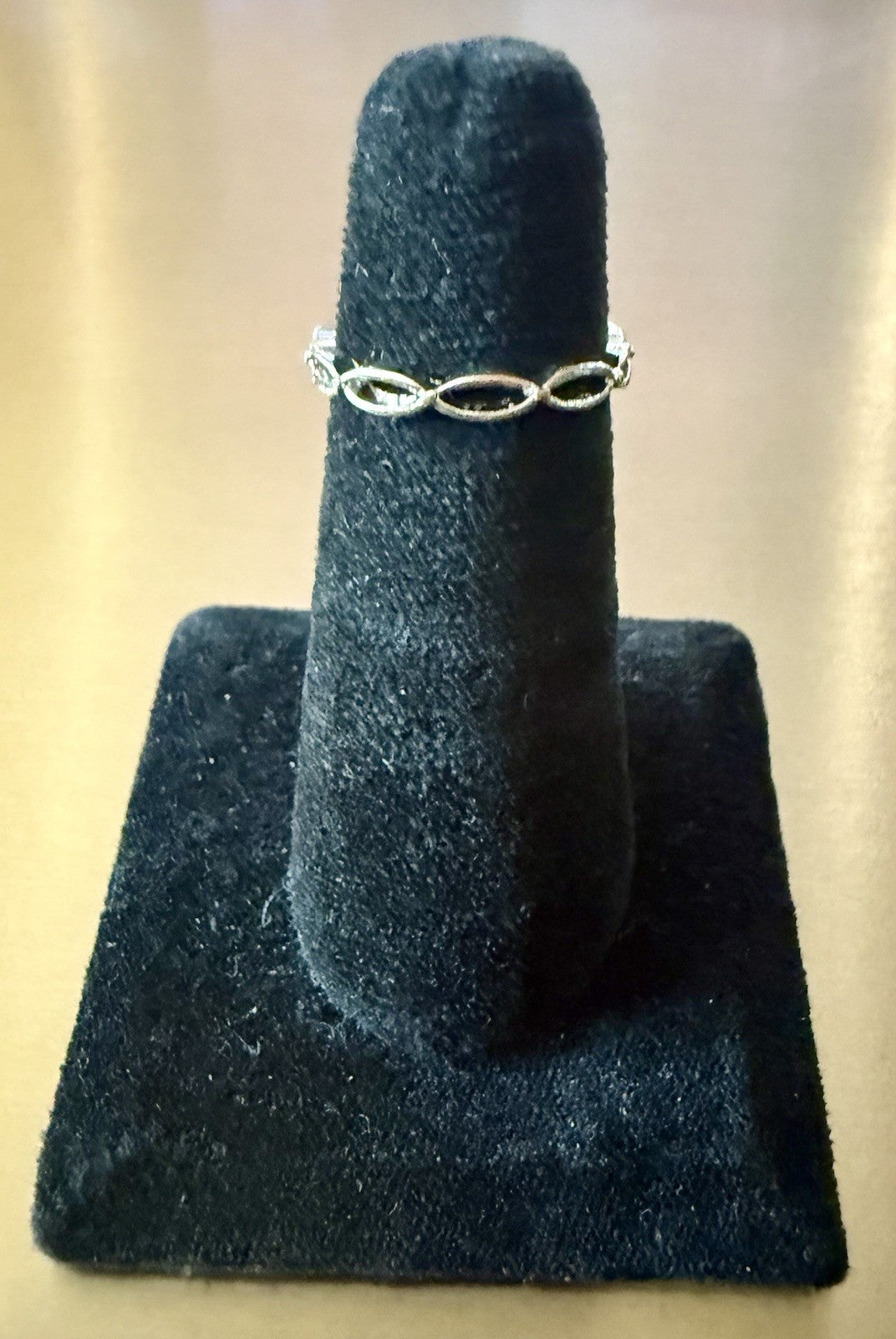 Vintage Sterling Silver Infinity Ring - Size 6.25