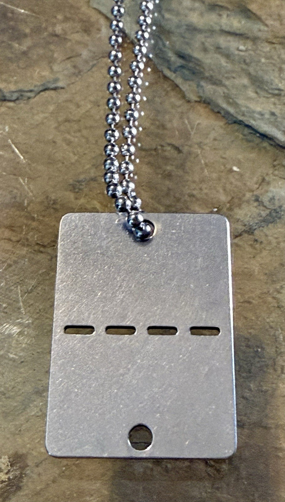 Leaf Design “Bring Them Home Now” Pendant Stainless Steel Chain