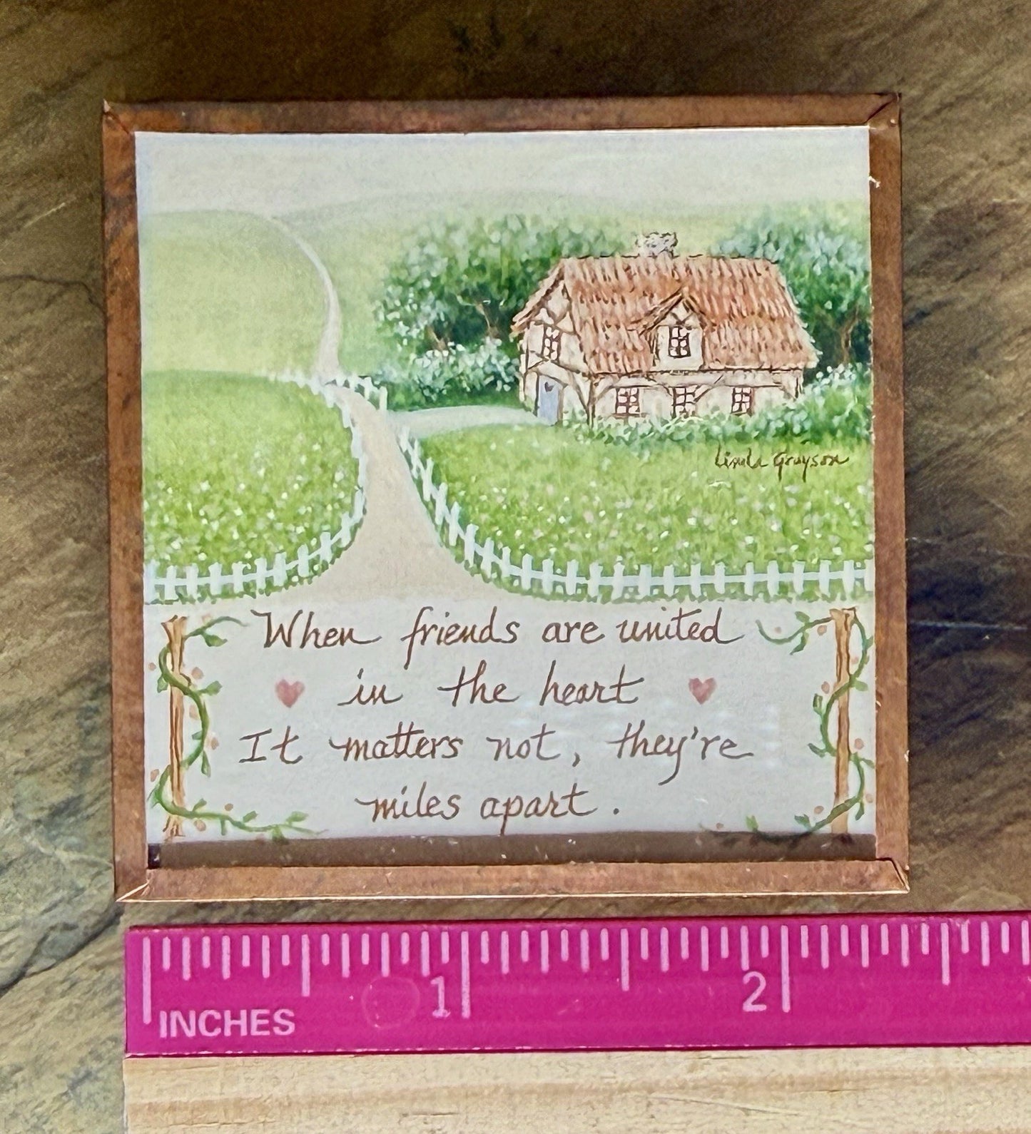 Vintage Linda Grayson Printwick Papers Magnet
