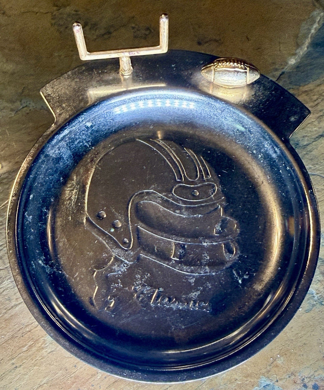Vintage Football Helmet Collectible Dish