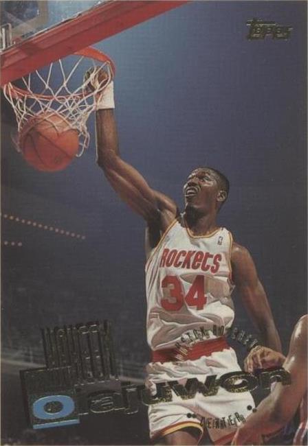 1995-96 Topps - Hakeem Olajuwon #100 Proof Sheet Singles