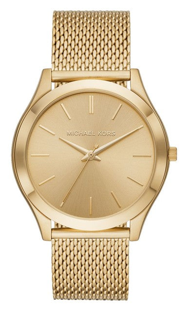 Michael Kors Slim Runway Mesh 44 mm Stainless Steel Case Women's Gold-Tone Wrist