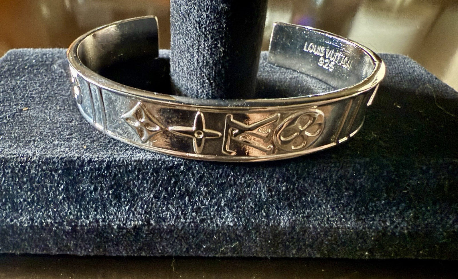Louis Vuitton 925 sterling silver cuff bracelet