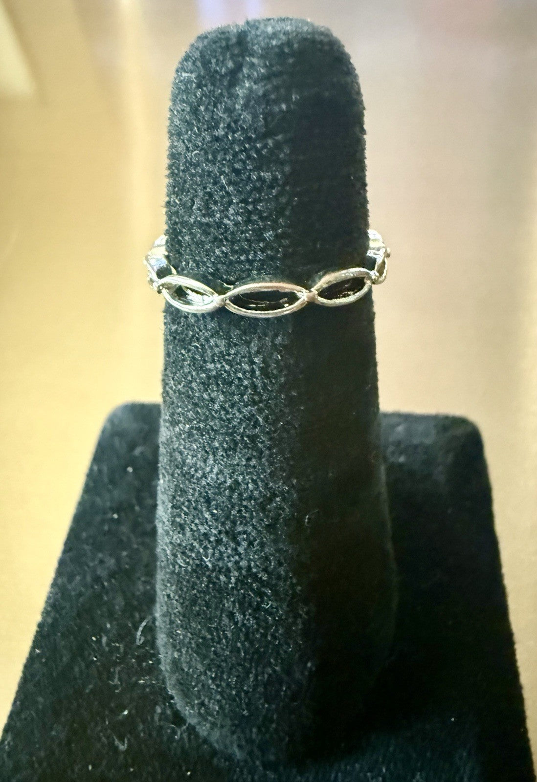 Vintage Sterling Silver Infinity Ring - Size 6.25