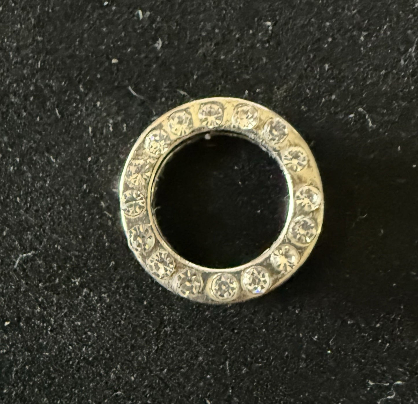 Diamond Charm- Sterling Silver 