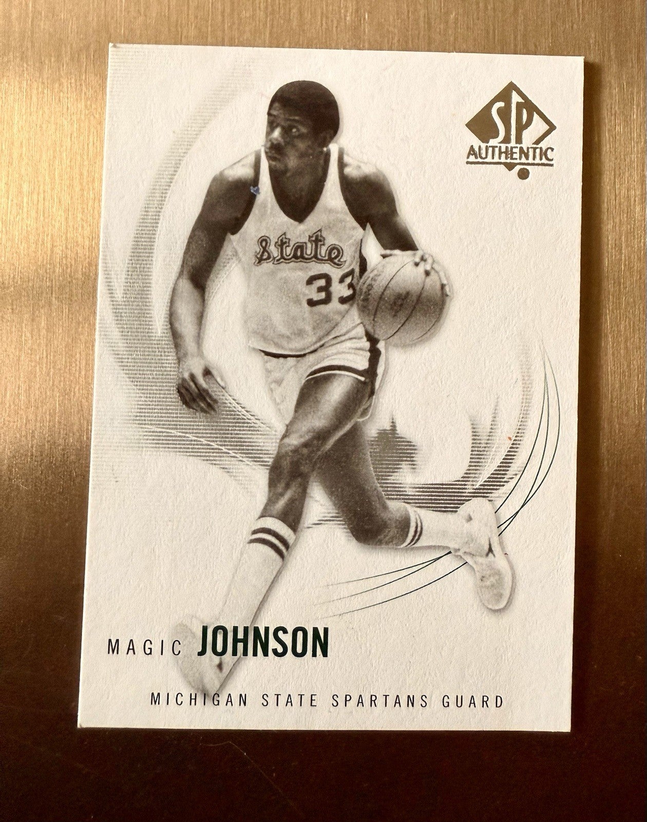 2010 Magic Johnson SP Authentic basketball card,