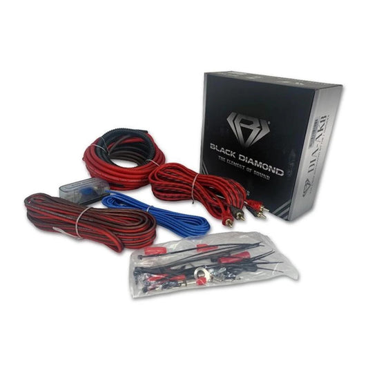 Black Diamond DIA-AK8 Amplifier Wiring Kit 8-GA (Up to 840W), Amp Wire Kit
