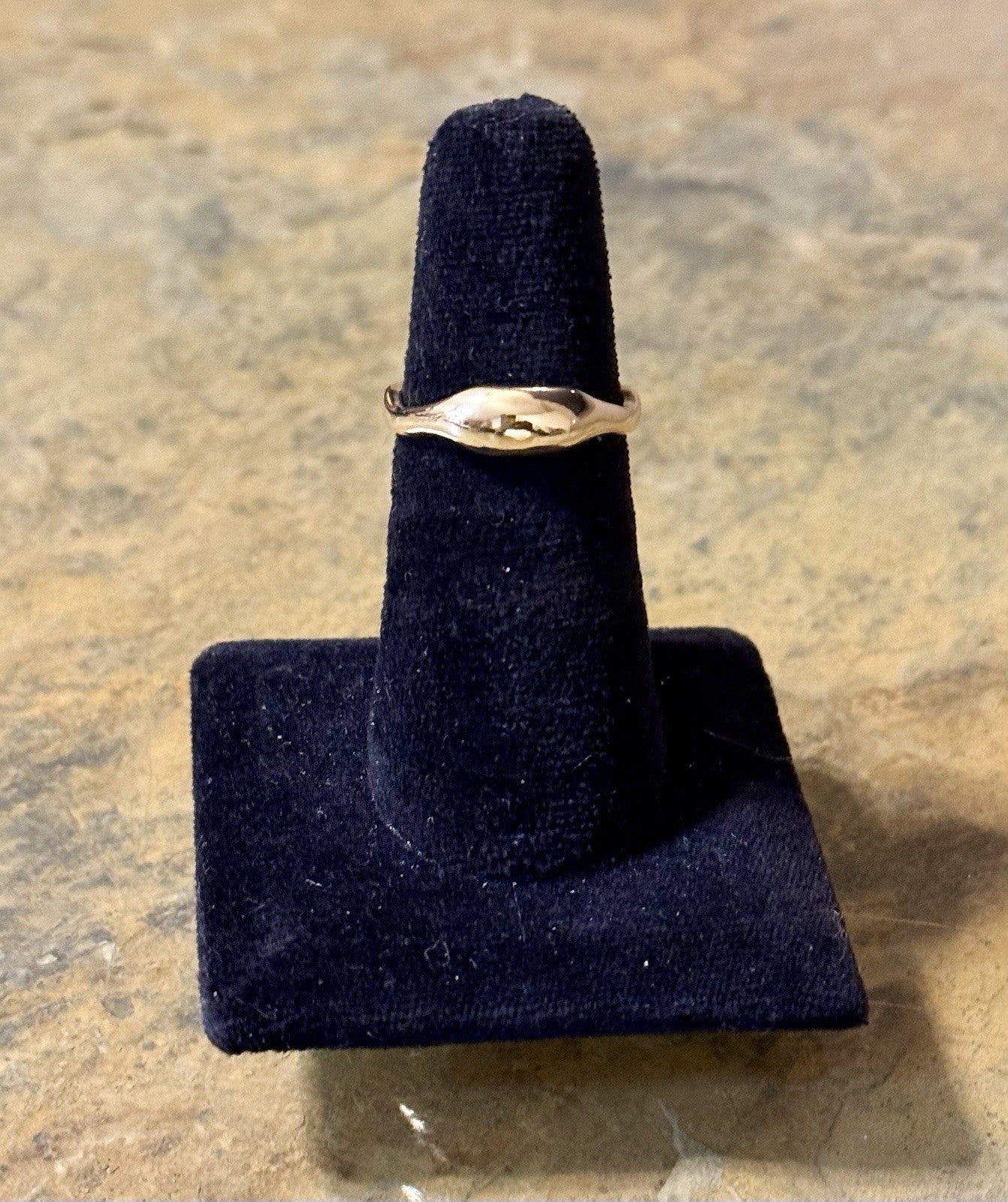 Gold Tone Liquid Band- Size 8.5