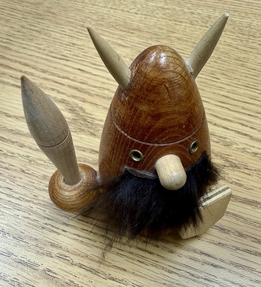 Mid-Century Modern (MCM) Viking teak nutcracker, likely from the 1960s