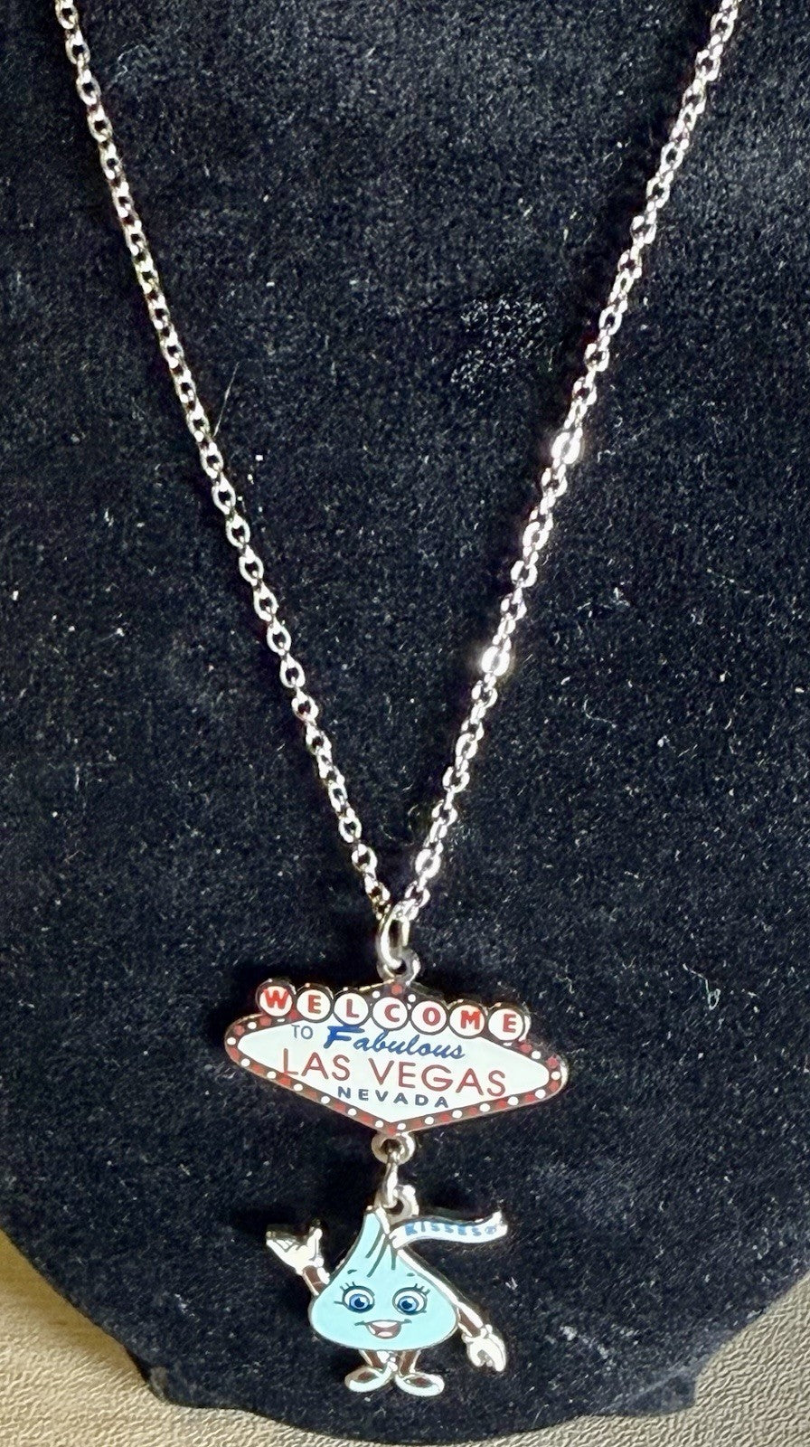 Welcome to Fabulous Las Vegas Sign Pendant and Necklace