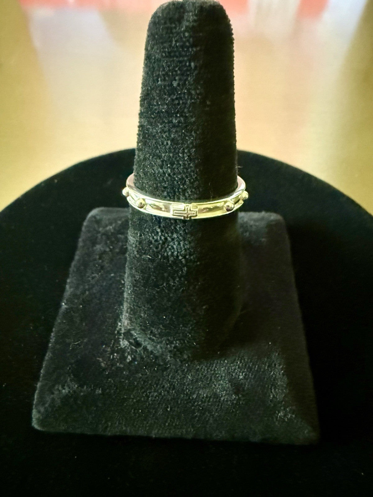 5mm ROSARY RING REAL SOLID .925 STERLING SILVER SIZE 10