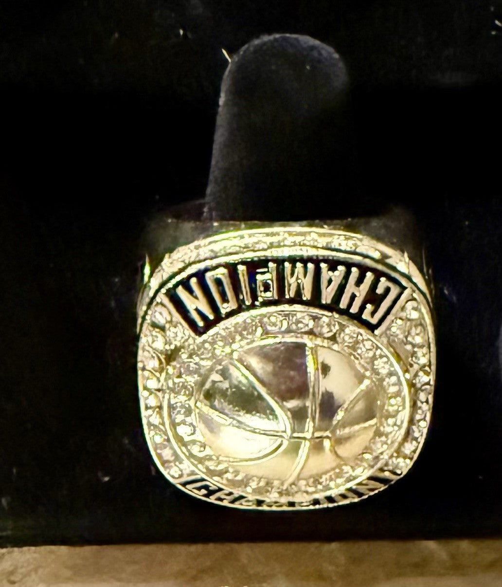Express Medals Basketball Champion Gold Tone Ring