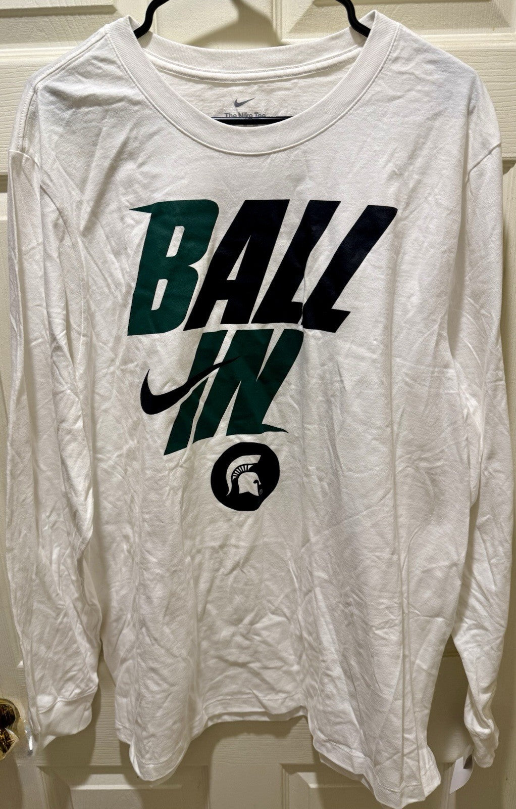 Nike Men's Michigan State Spartans "Ball In Bench" long sleeve t-shirt