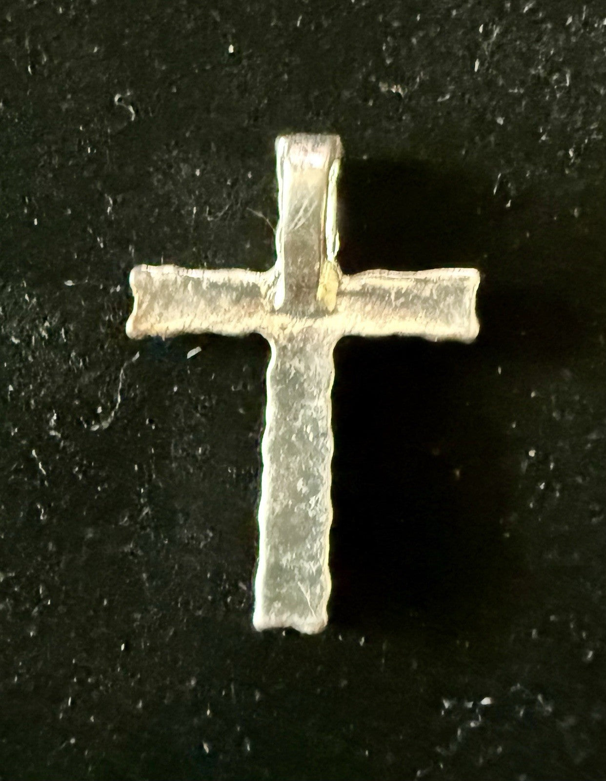 Diamond Cross Pendant - Sterling Silver 