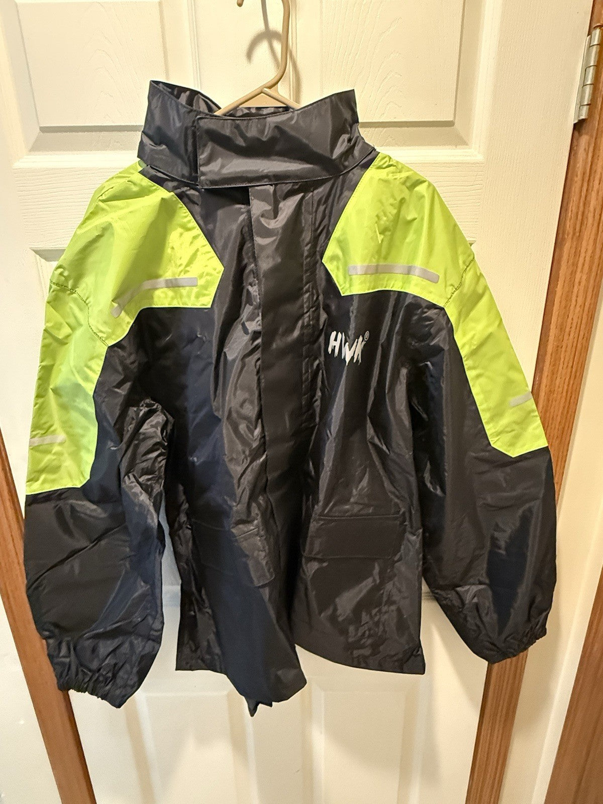 HWK Motorcycle Rain Suit, 2 Piece Waterproof Motorcycle Rain Gear