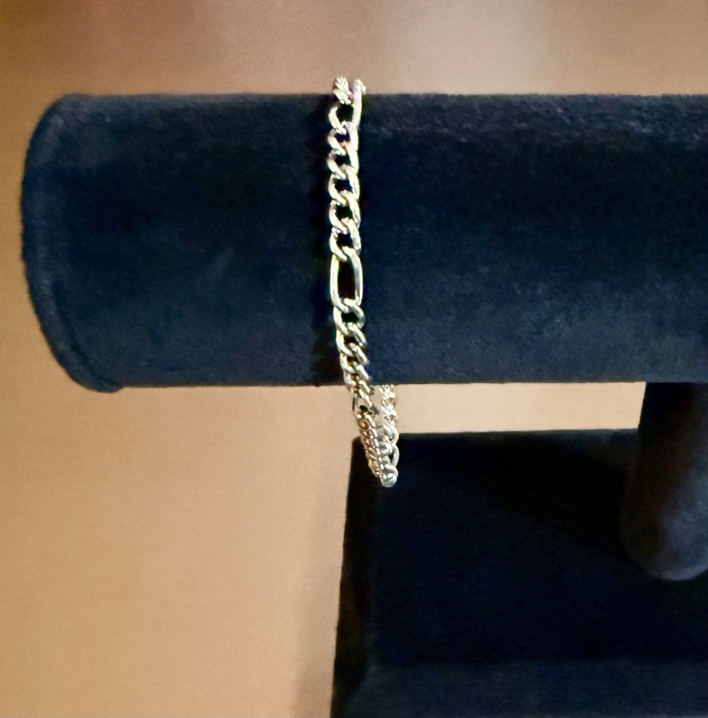 Sterling Silver Figaro Bracelet 