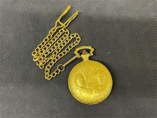 American Civil War 150th Sesquicentennial Gold Tone Pocket Watch No Chain