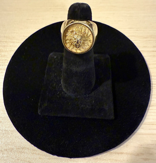 Vintage Stainless Steel Lion Ring- Size 7.5