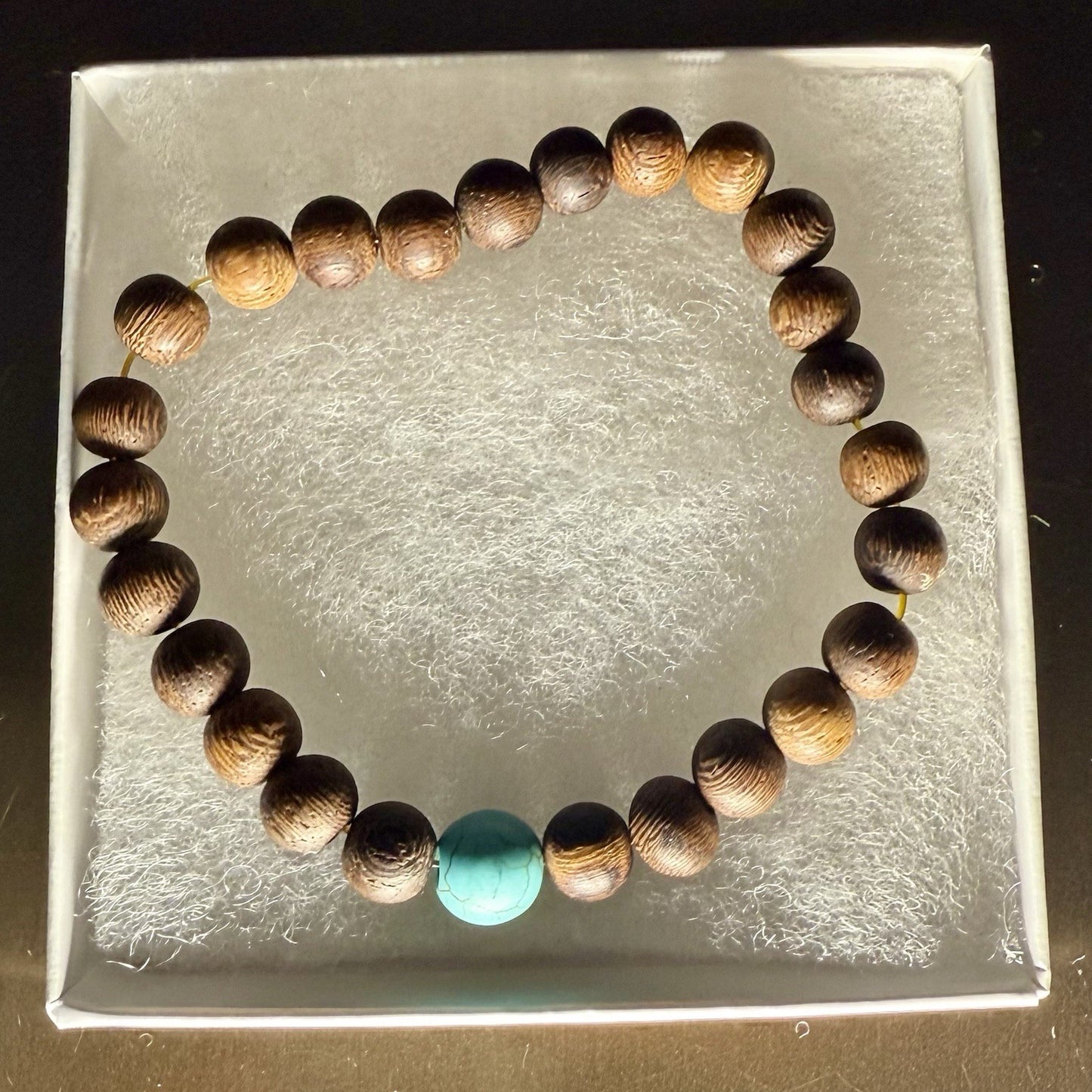 Sandalwood Turquoise Bracelet