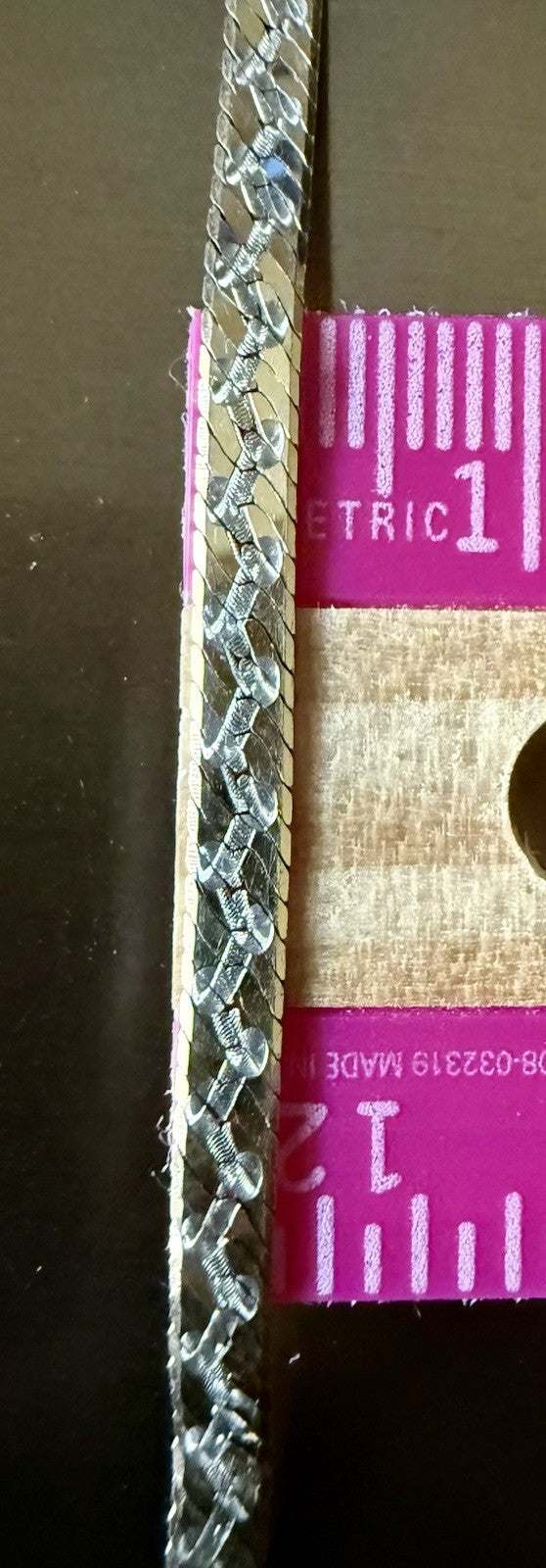 Vintage 925 Sterling Silver 18” Herringbone Necklace 