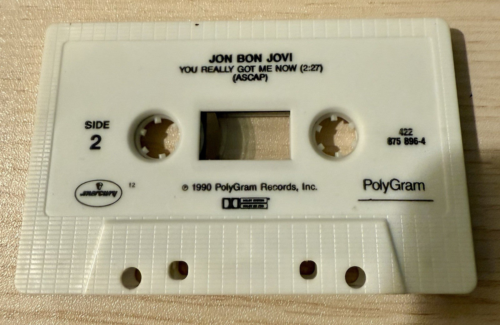 Blaze of Glory [Single] by Jon Bon Jovi (Cassette, Aug-1990, Polydor)