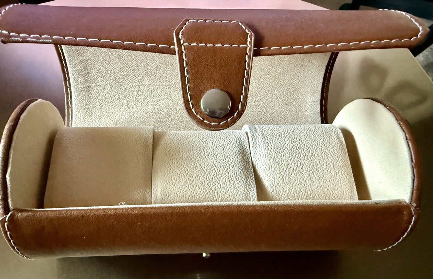 Portable Watch Storage Box Slot Organizer for Display Travel