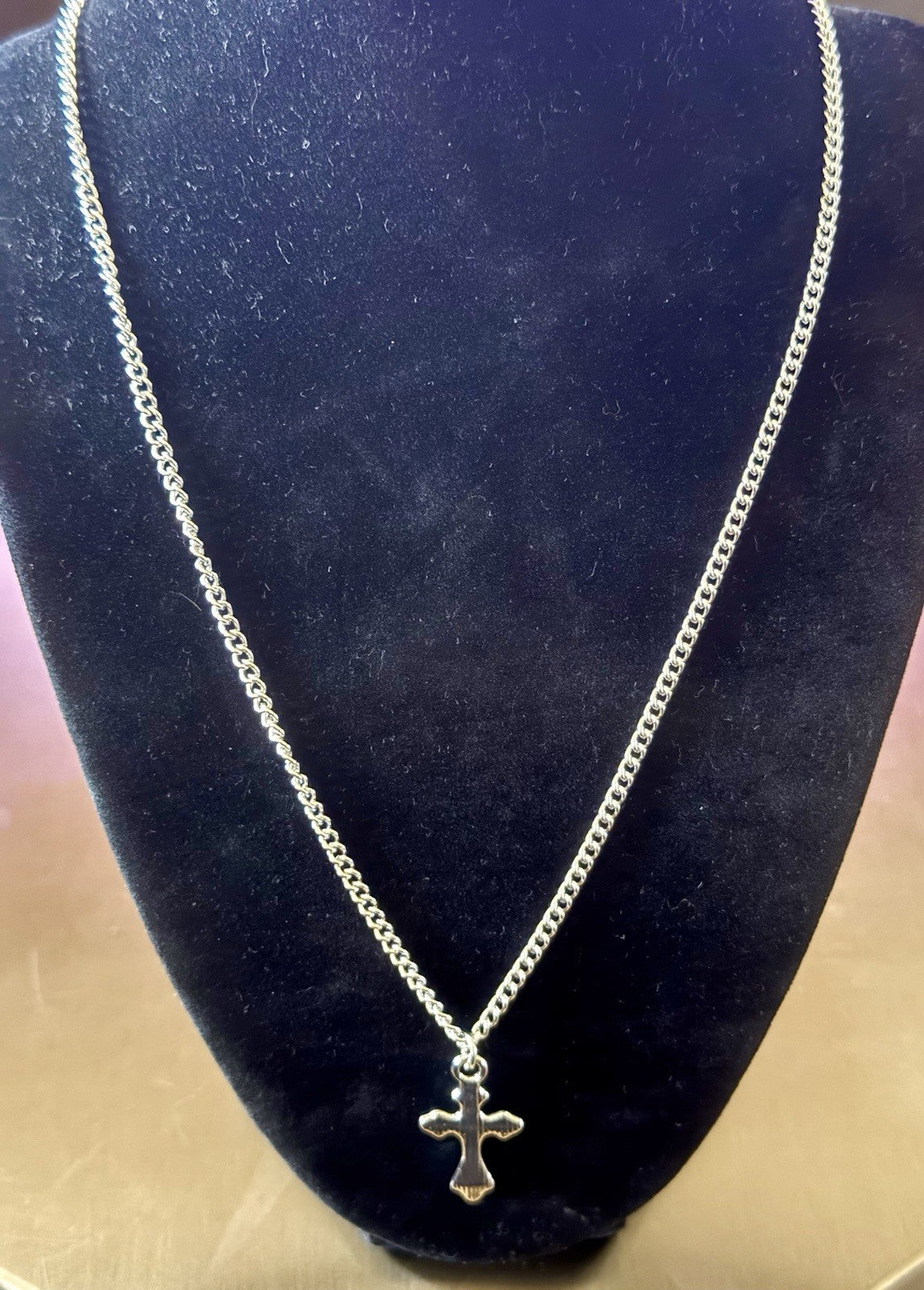 Cross Pendant and Necklace 