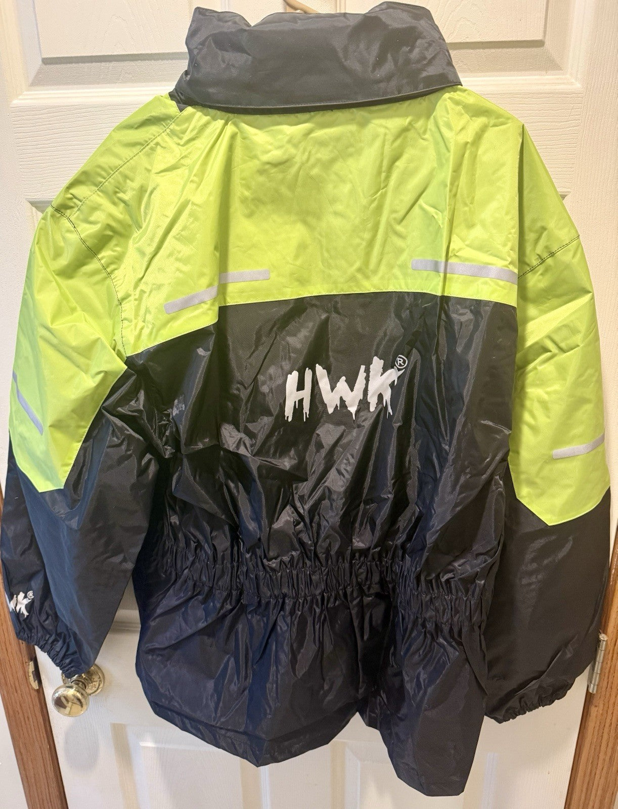 HWK Motorcycle Rain Suit, 2 Piece Waterproof Motorcycle Rain Gear