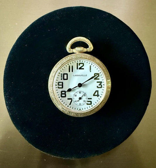 Vintage Caravelle Pocket Watch 