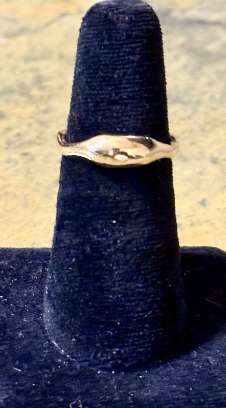 Gold Tone Liquid Band- Size 8.5