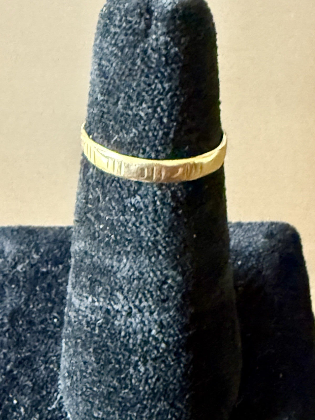 Vintage 10K Yellow Gold Band - Size 6.75 (1.6g)