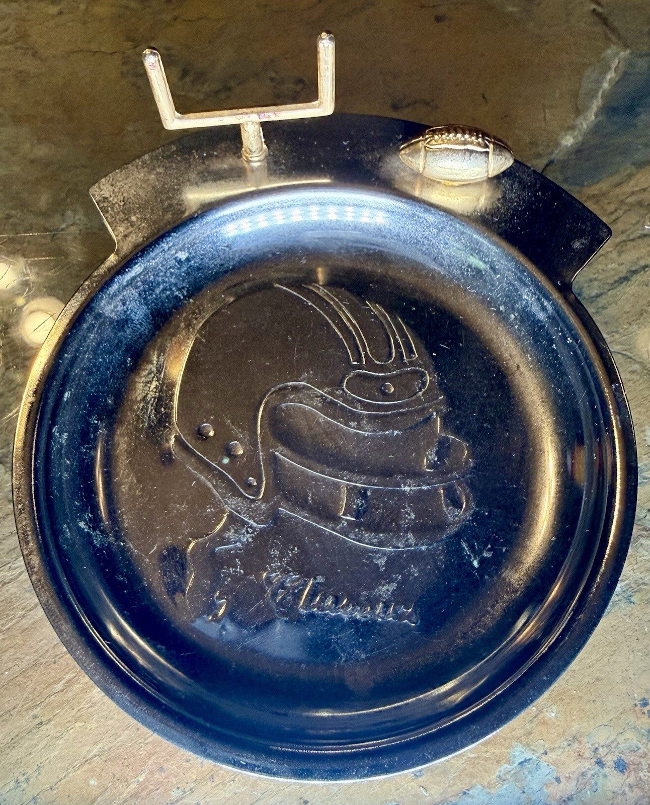 Vintage Football Helmet Collectible Dish