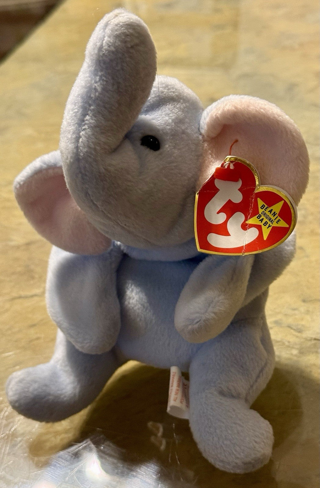 Ty Beanie Babies Peanut The Elephant - Light Blue
