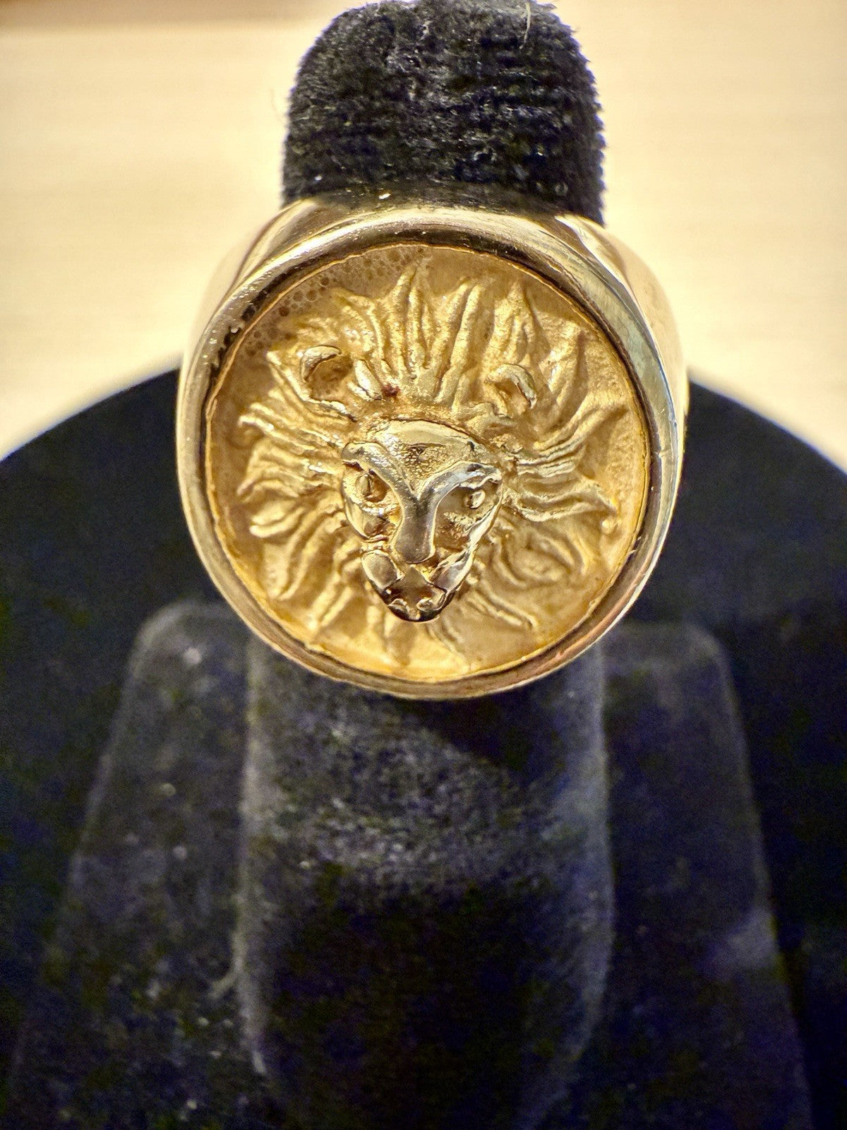 Vintage Stainless Steel Lion Ring- Size 7.5