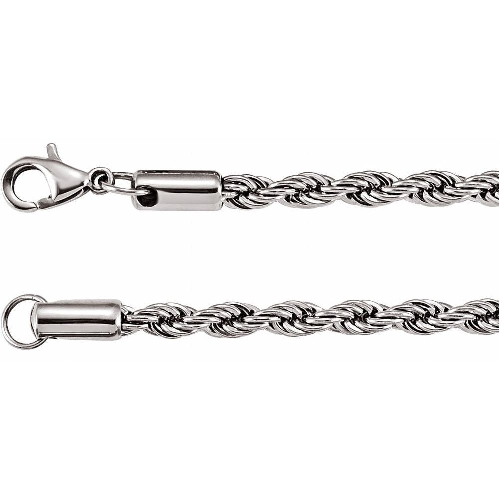 Stainless Steel 4 mm Rope 24" Chain