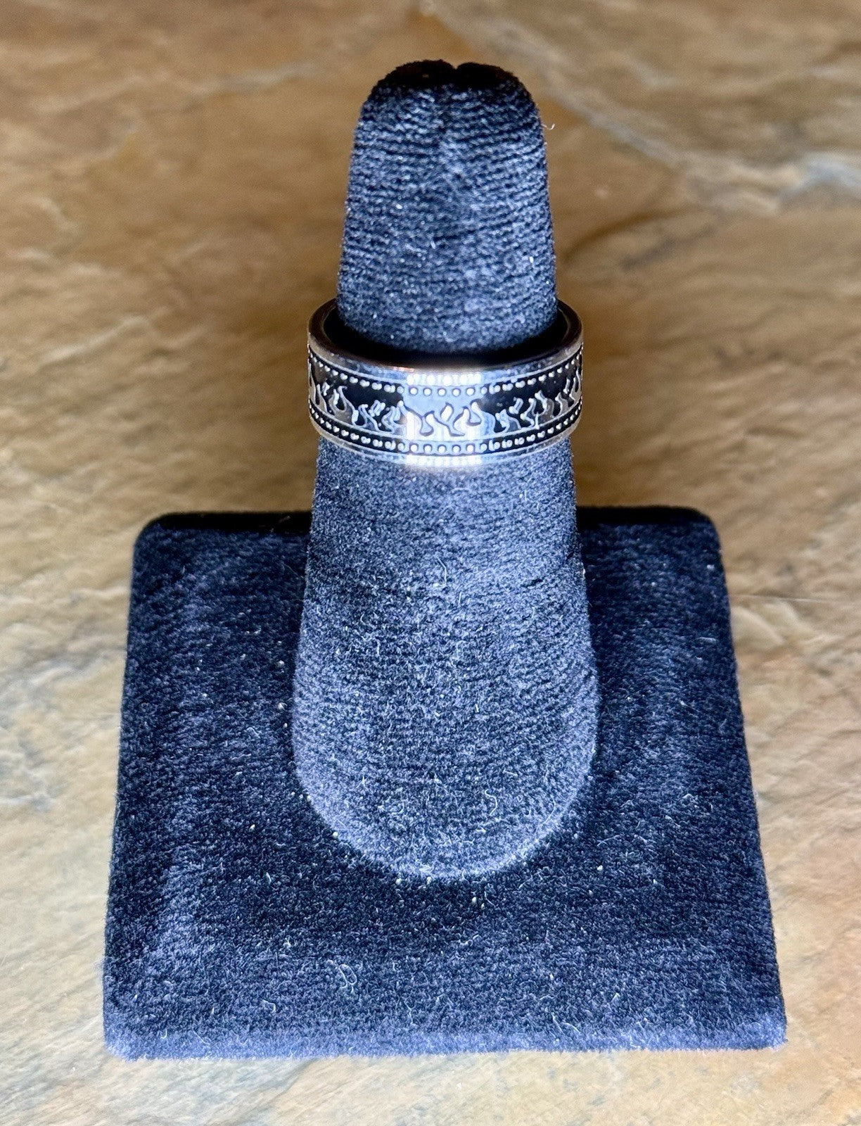 Men’s Stainless Steel Wedding Ring - Size 8