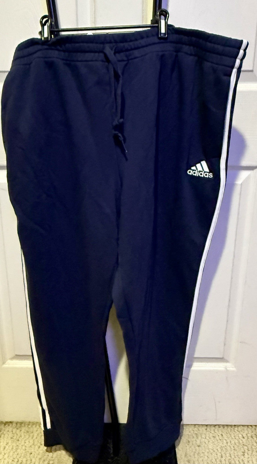 Adidas Essentials 3 Stripe Tappered Leg Pants